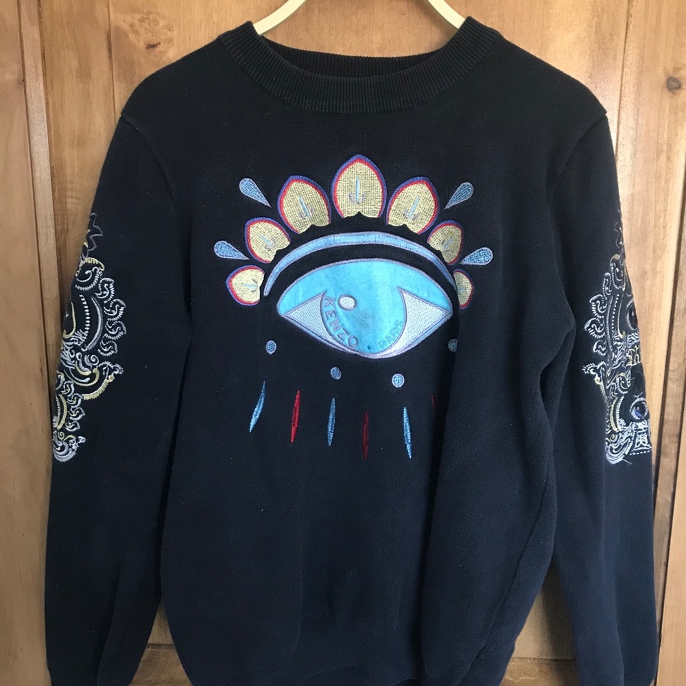 Dark Blue Kenzo Eye Sweater